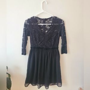 Black lace dress
